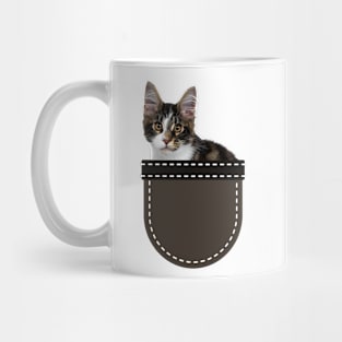 Calico Kitten in Pocket Mug